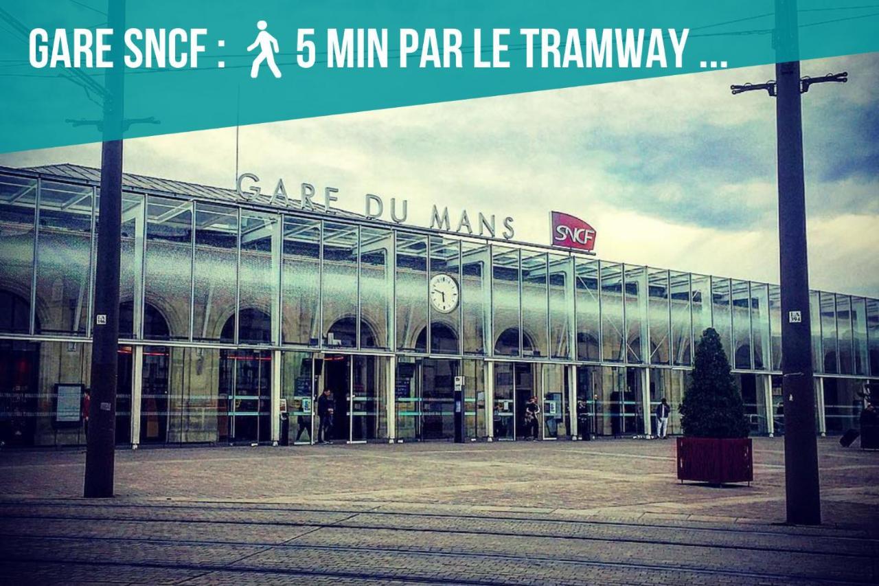 Tramway 8 Jaures Cosy Proche Gare Apartment Le Mans Bagian luar foto